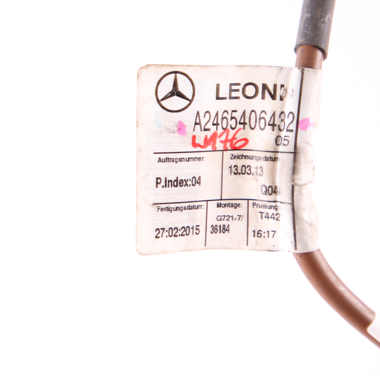 Mercedes W176 W246 Batteriekabel Minusleitung Kabelbaum A2465406432