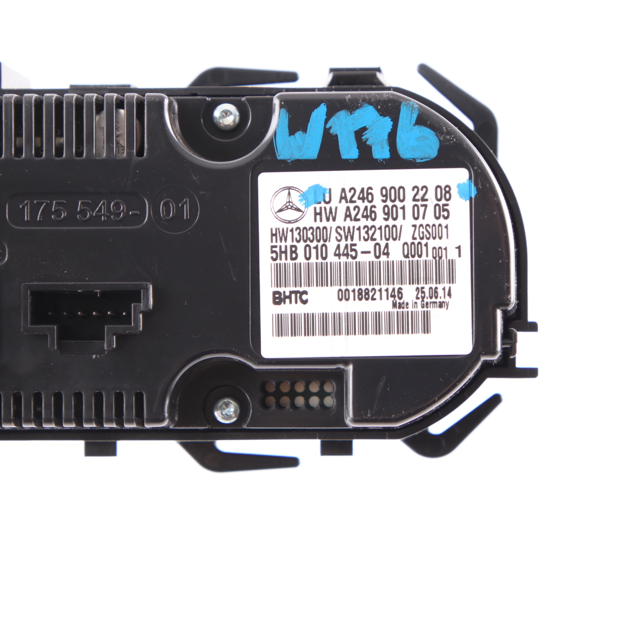 Klimabedienfeld Mercedes W176 W246 Heizungsschalter Klimaanlage A/C A2469002208