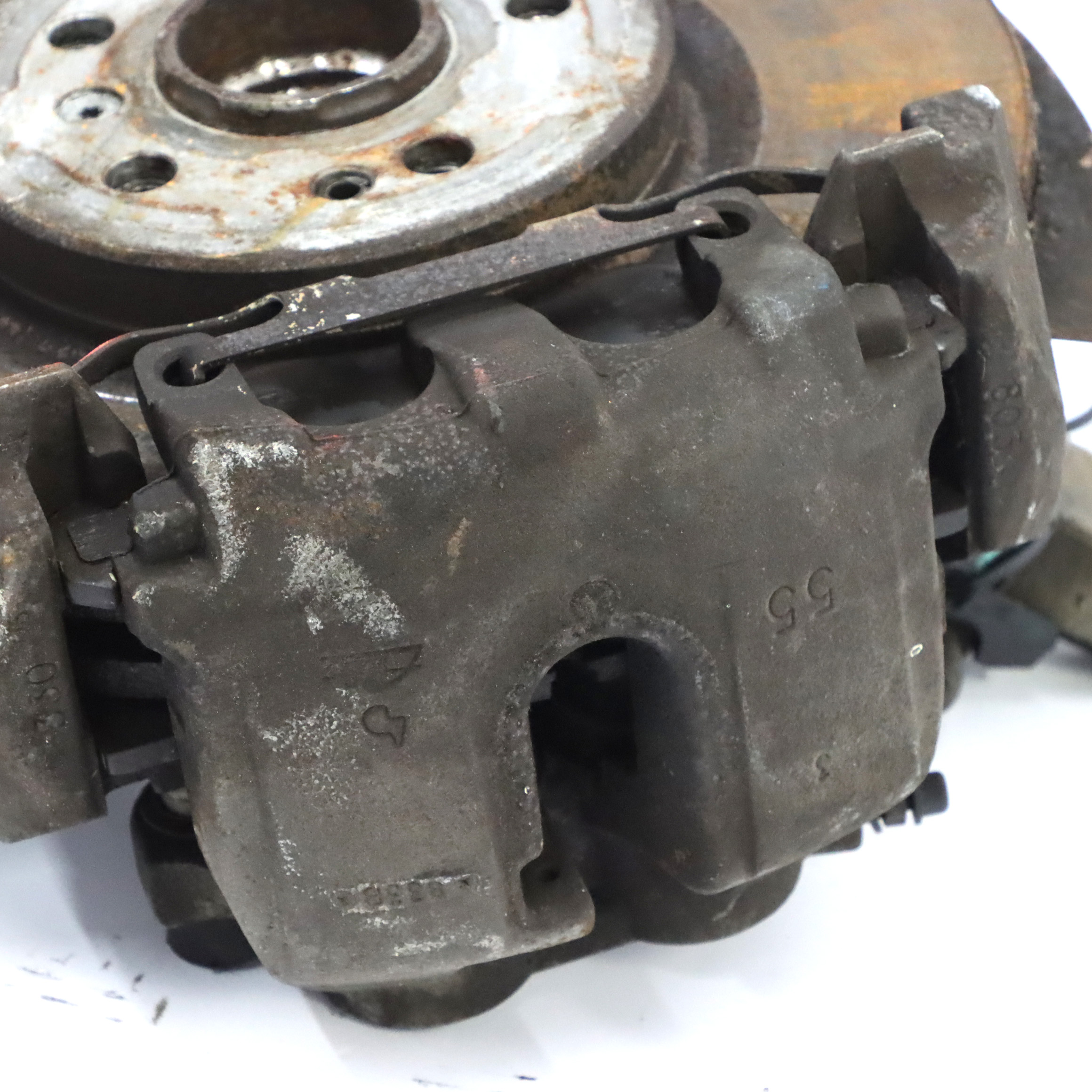 Mercedes W251 Radträger Nabe vorne links Bein Bremsscheibe Bremssattel