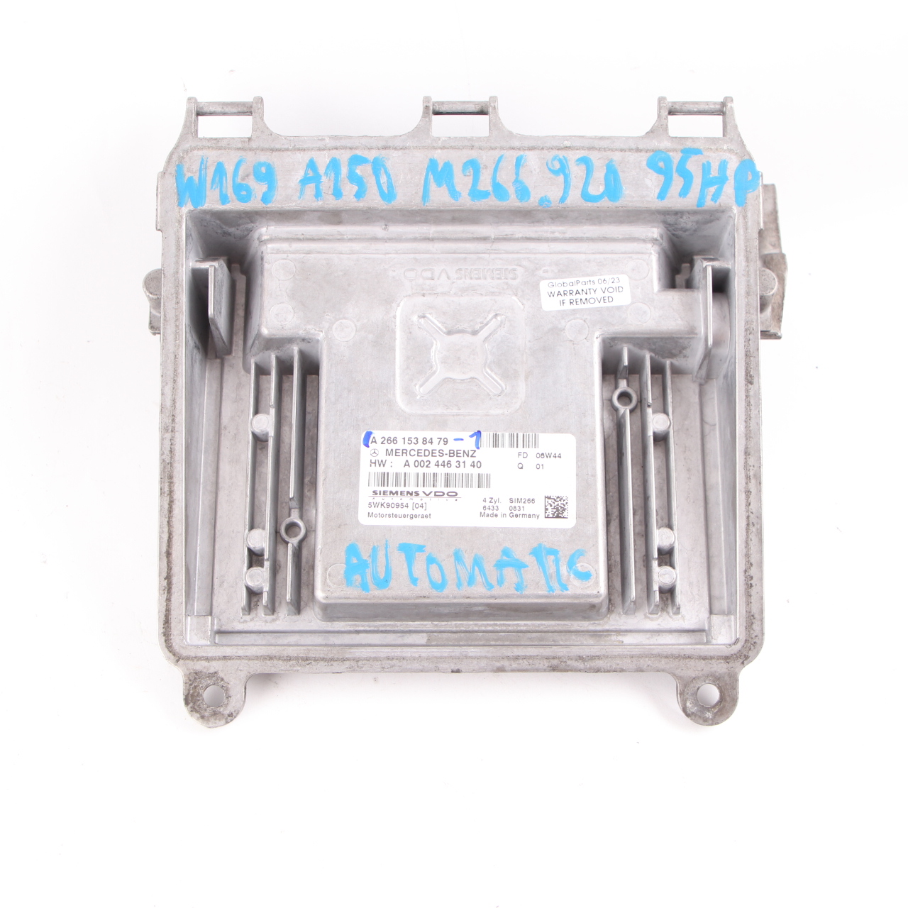 Mercedes W169 A150 Benzin M266.920 95HP Motor ECU Bausatz A2661538479 Automatik