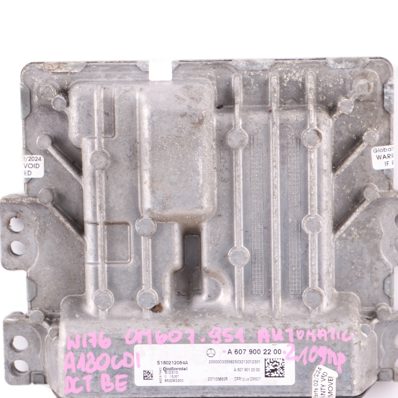 Mercedes W176 A180 CDI OM607 109HP BlueEFFICIENCY Motoreinheit ECU A6079002200