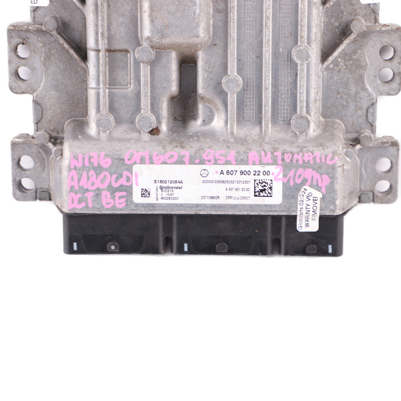 Mercedes W176 A180 CDI OM607 109HP BlueEFFICIENCY Motoreinheit ECU A6079002200