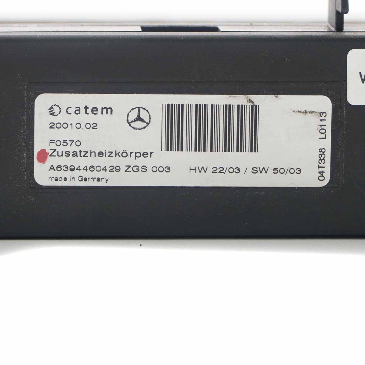 Mercedes Vito W639 Wärmetauscher Kühler Matrix A6394460429