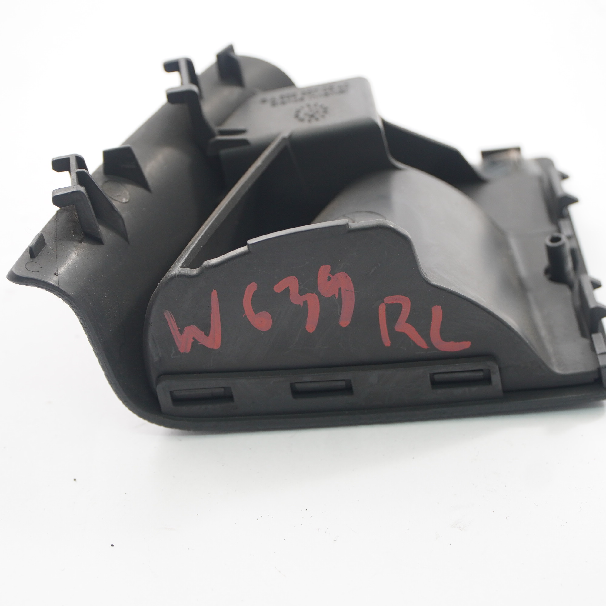 Mercedes W639 Hintere linke Verkleidung Abdeckung Schwarz Innen A6396370640