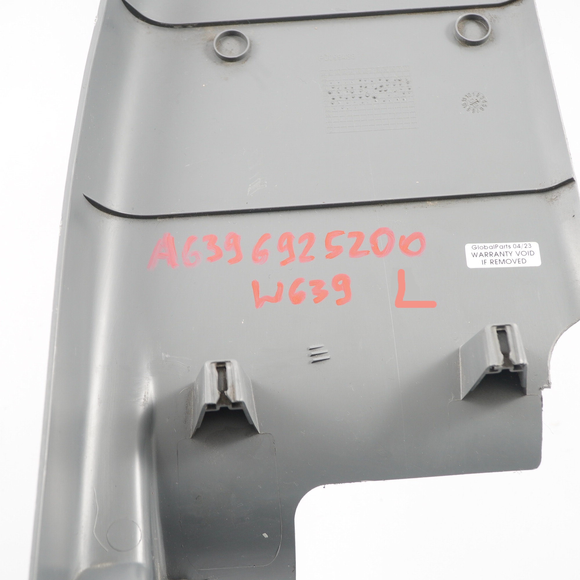 Mercedes W639 Innenverkleidung B-Säule untere Abdeckung links grau A6396925200