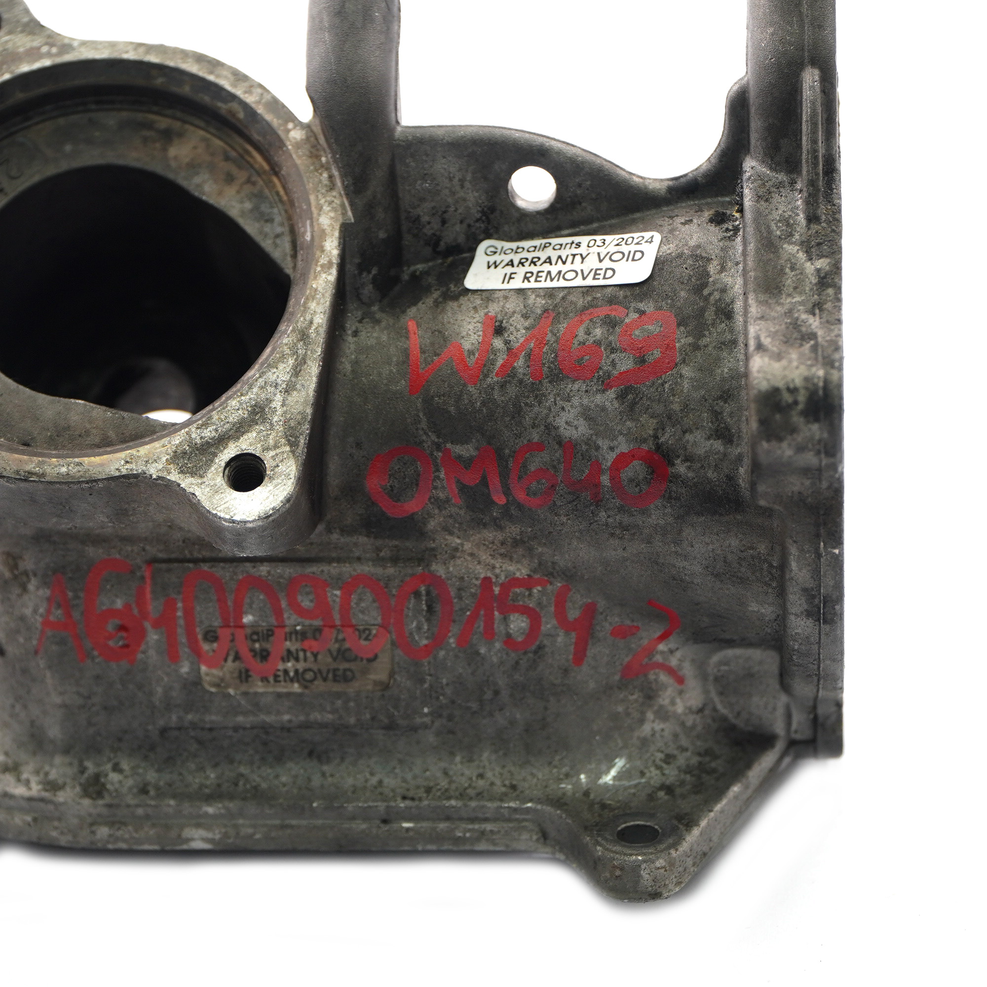 Mischkammer Mercedes W169 W245 OM640 Diesel AGR-Ventilgehäuse A6400900154