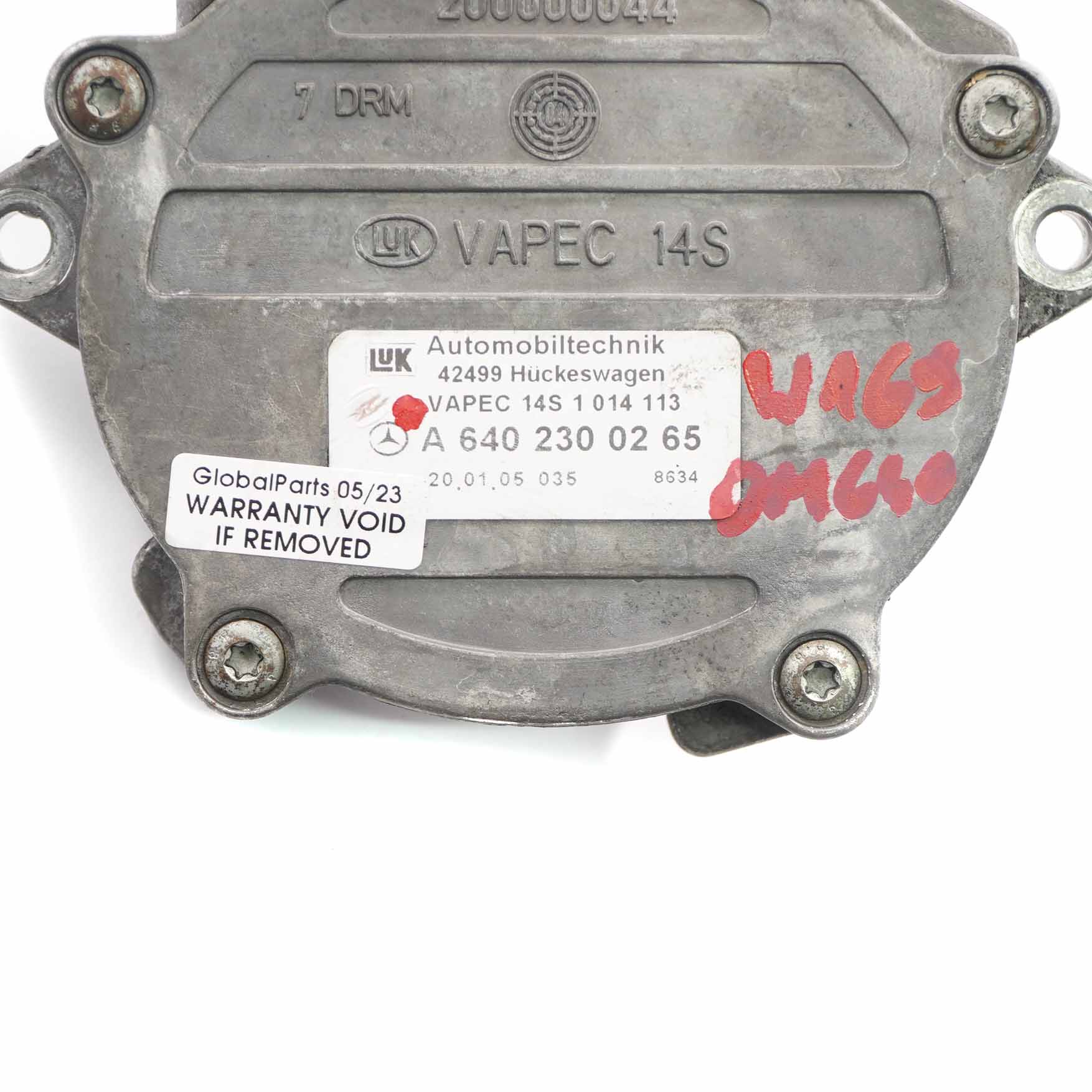 Mercedes W169 W245 OM640 Diesel Bremsen Unterdruckpumpe A6402300265