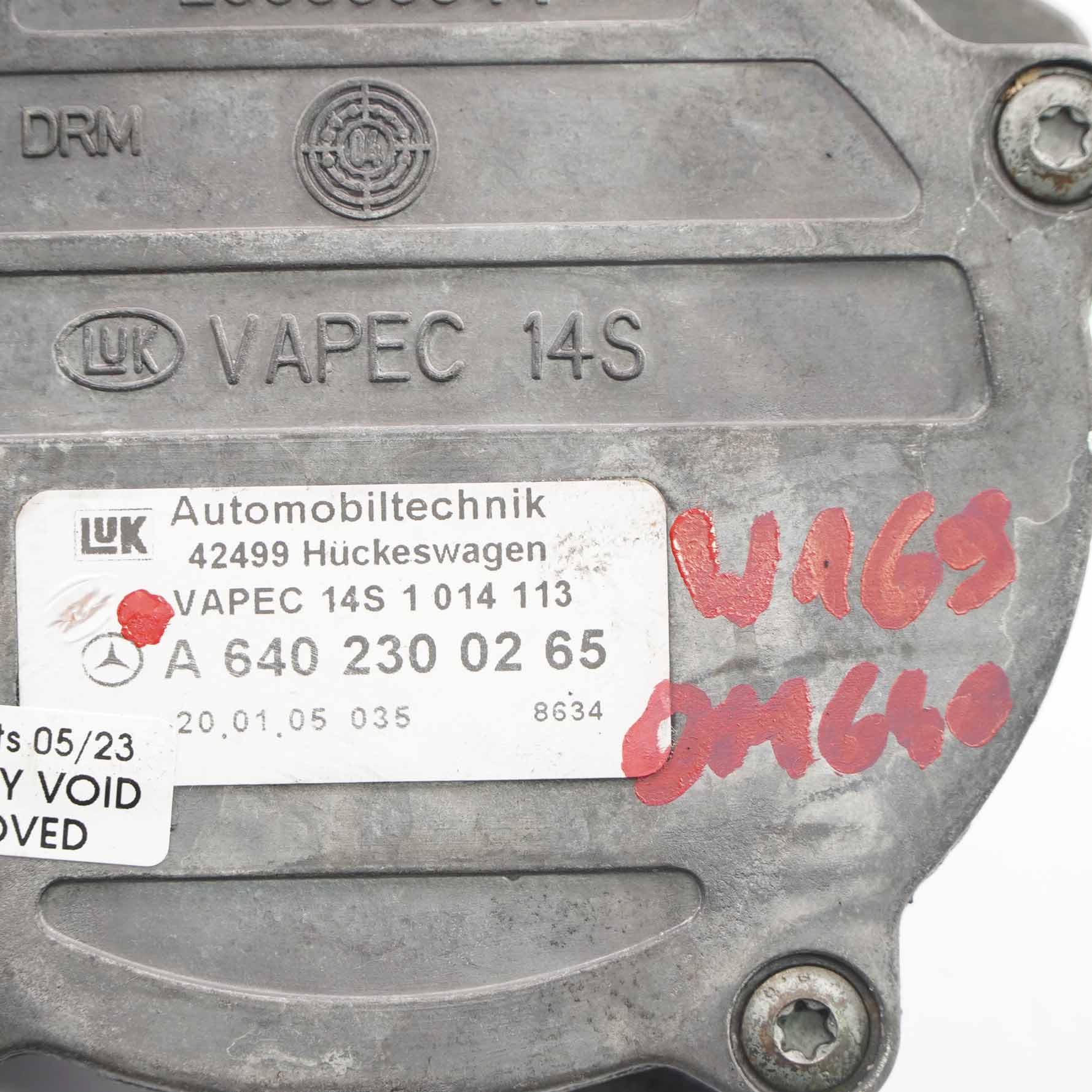 Mercedes W169 W245 OM640 Diesel Bremsen Unterdruckpumpe A6402300265