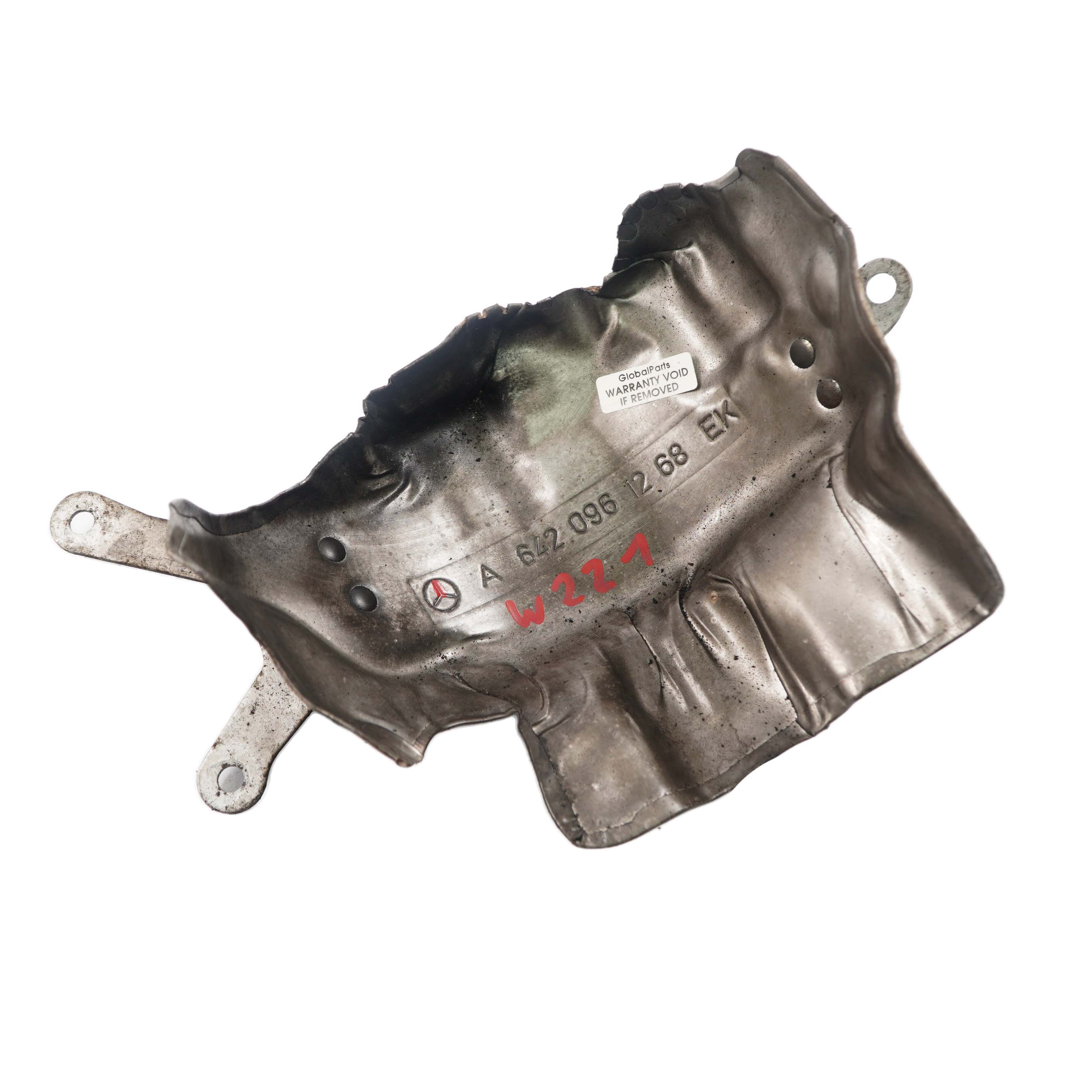 Mercedes W204 W212 W221 OM642 Turbolader Turbo Abschirmblech A6420961268