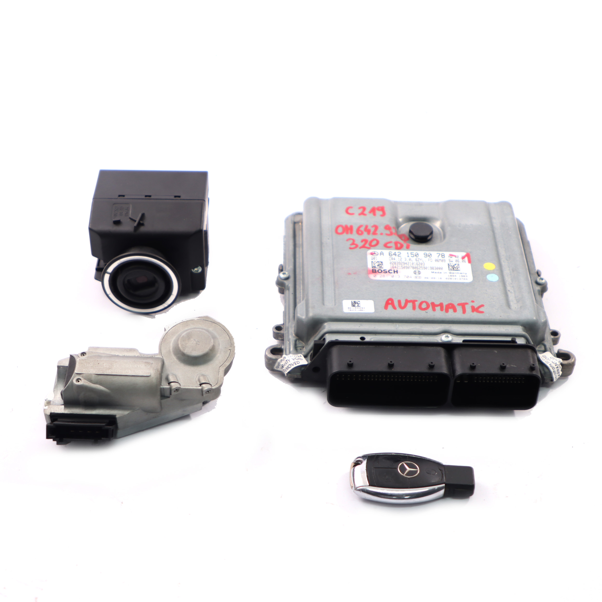 Mercedes C219 CLS320 CDI OM642.920 Motormodul ECU Kit A6421509078 Automatik