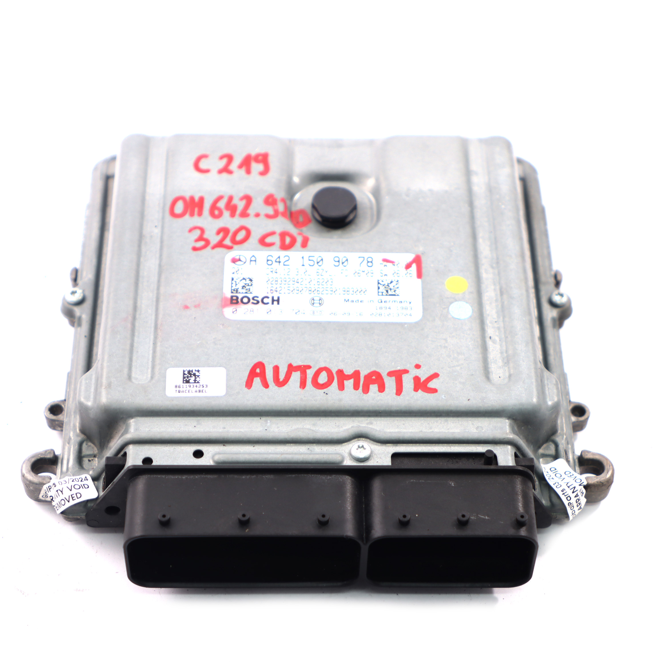 Mercedes C219 CLS320 CDI OM642.920 Motormodul ECU Kit A6421509078 Automatik