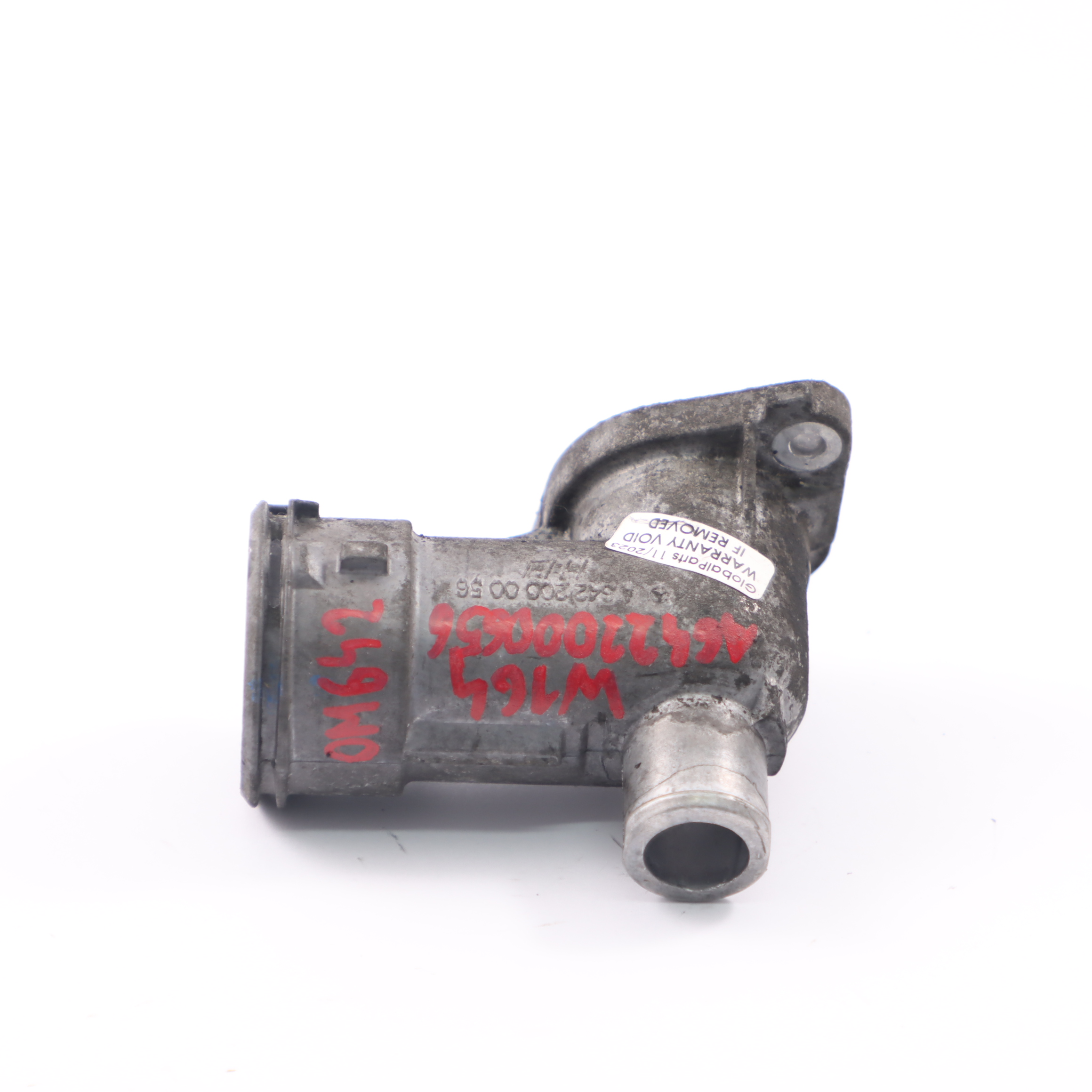 Mercedes W164 OM642 Motor Kühlmittel Flansch Stecker Schlauch A6422000056