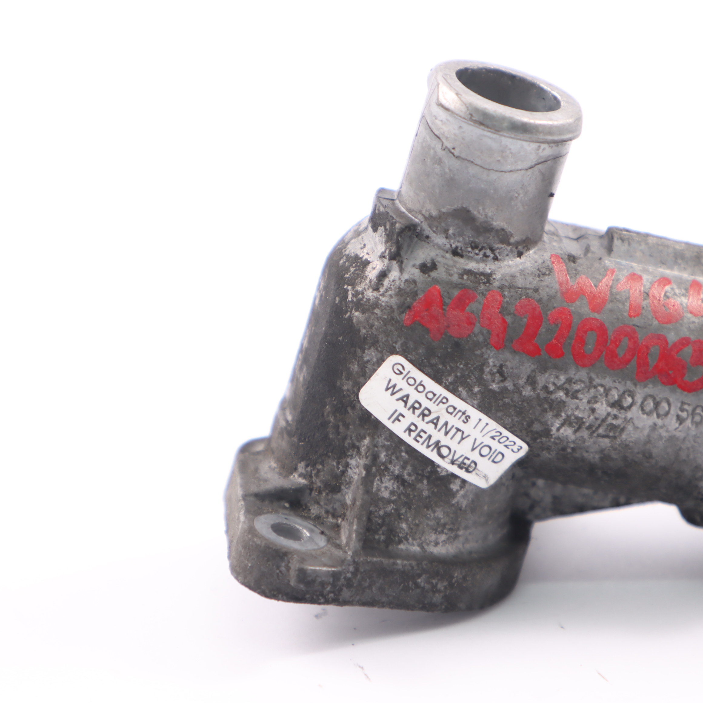 Mercedes W164 OM642 Motor Kühlmittel Flansch Stecker Schlauch A6422000056