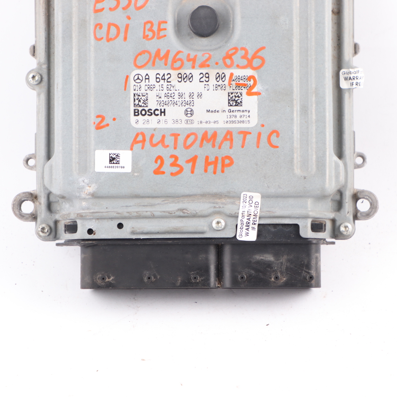 Mercedes W207 E350 CDI BlueEfficiency OM642.836 Motormodul ECU A6429002900