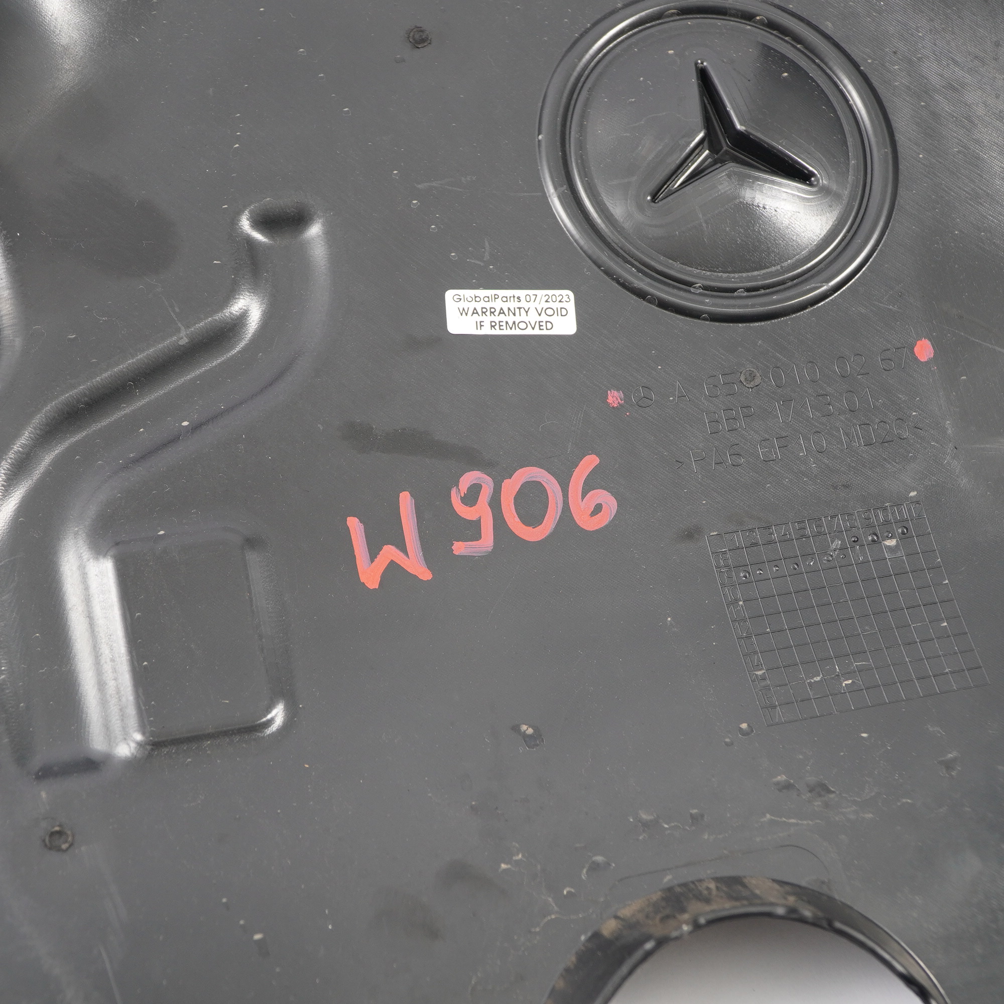 Motorabdeckung Mercedes W639 W906 OM651 Diesel Top Akustikplatte A6510100267