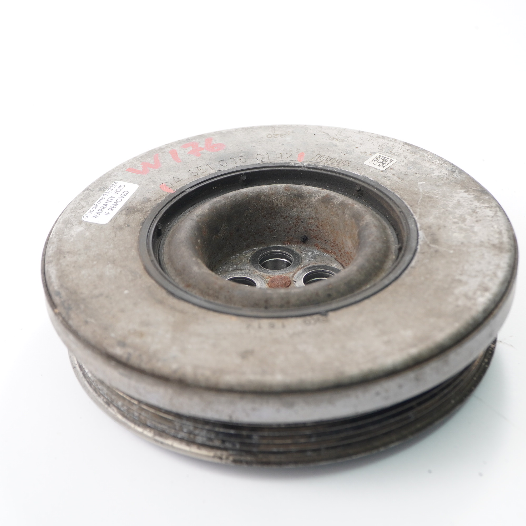 Damper Mercedes W176 OM651 Crankshaft Vibration Damper Belt Pulley A6510350112