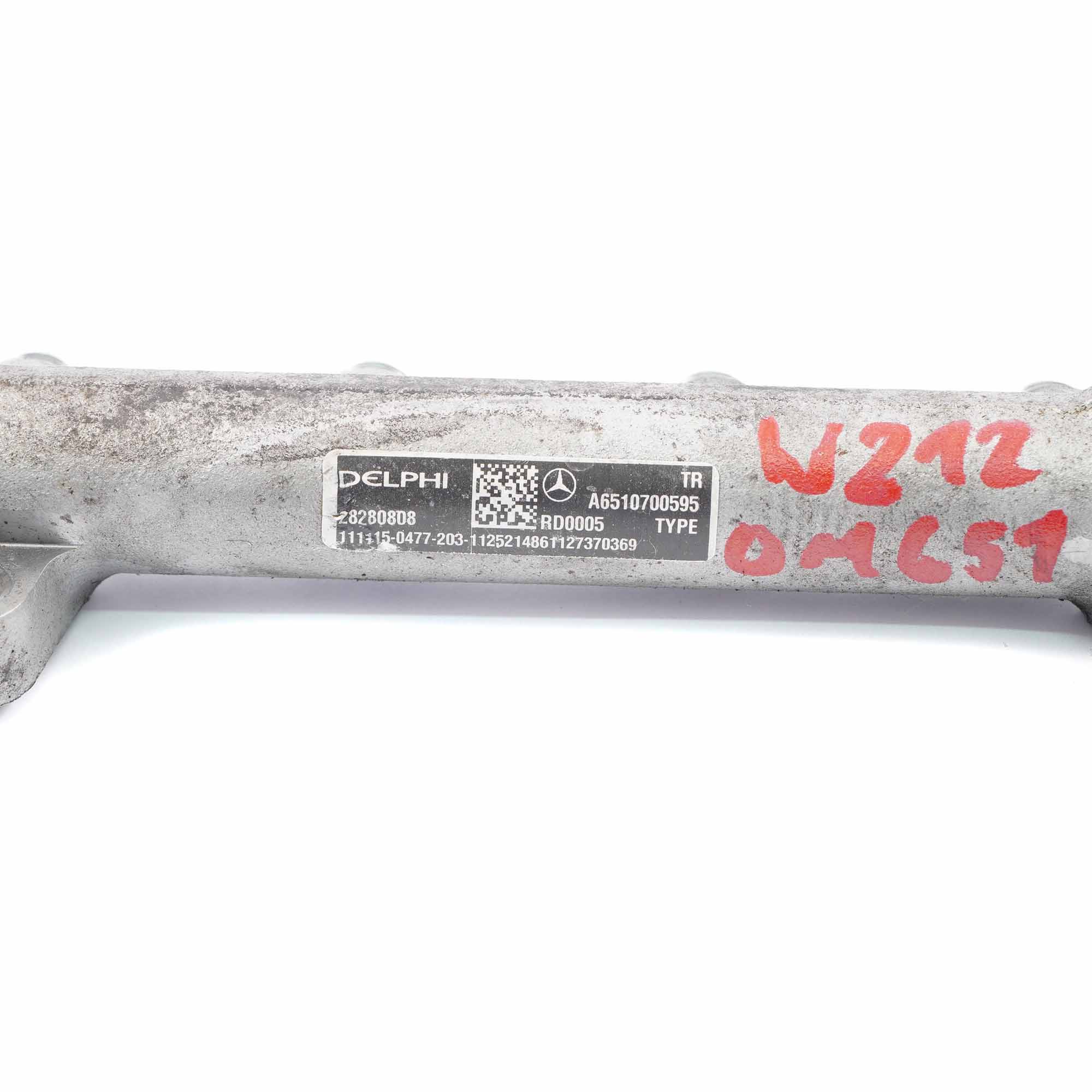 Fuel Injection Rail Mercedes W204 W212 OM651 High Pressure Fuel Rail A6510700595