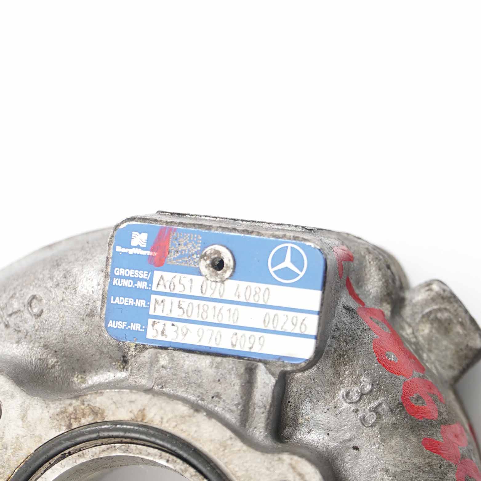 Turbolader Mercedes W204 W212 W221 OM651 Schlauchgehäuse Teil A6510904980