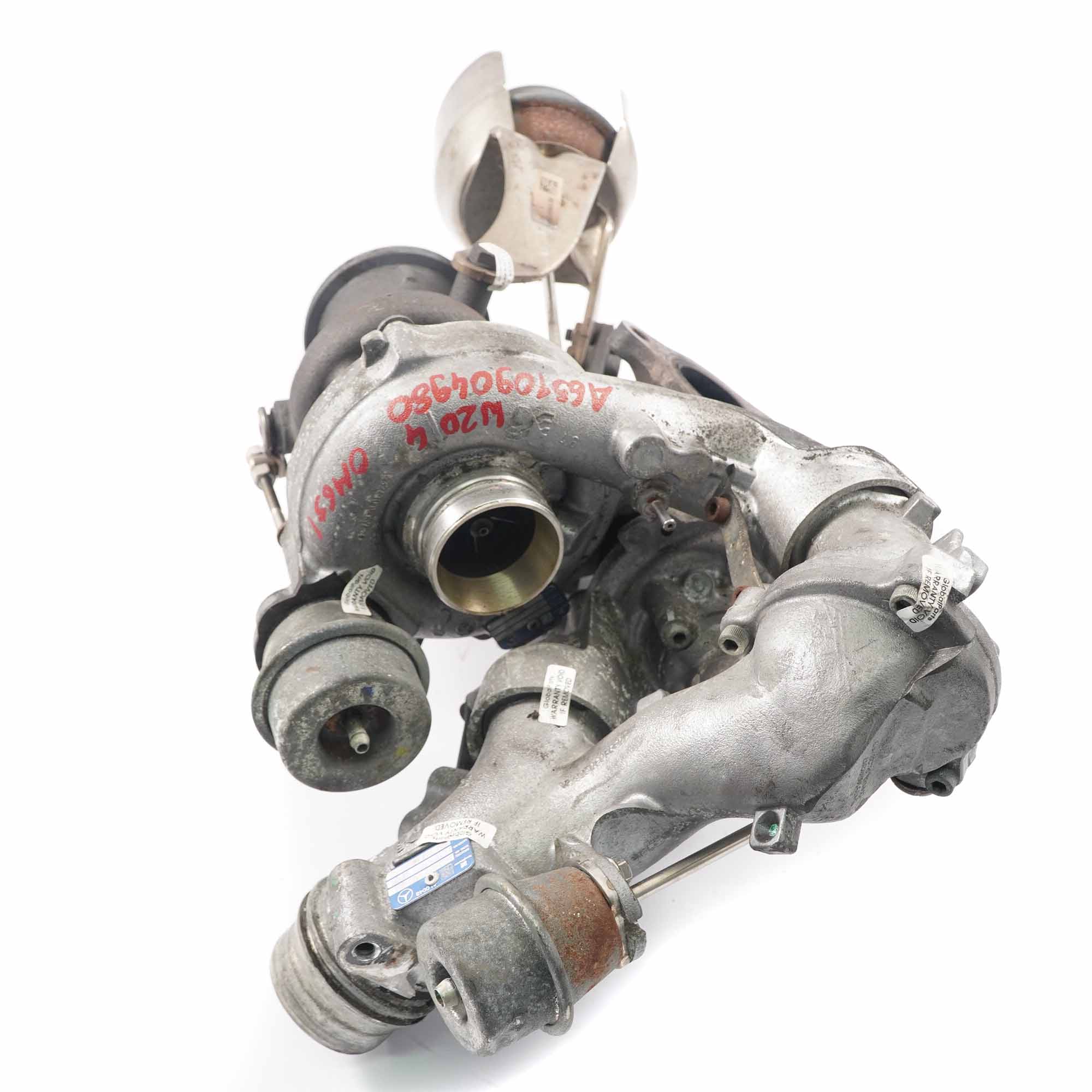 Mercedes W204 W212 W221 OM651 Diesel Komplett Turbolader Turbo A6510904180