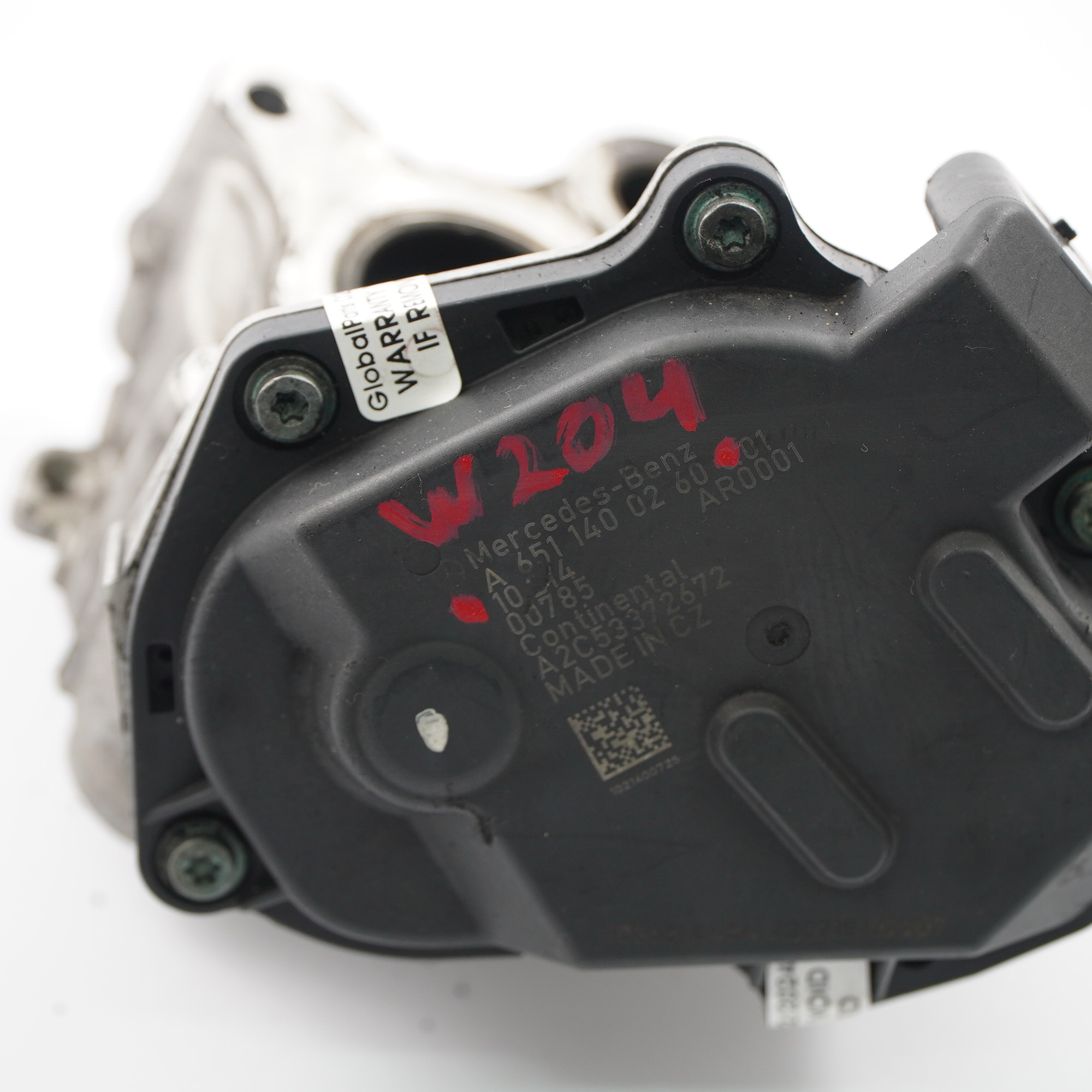 Mercedes W204 Diesel AGR Ventil Motor Abgasklappe A6511400260