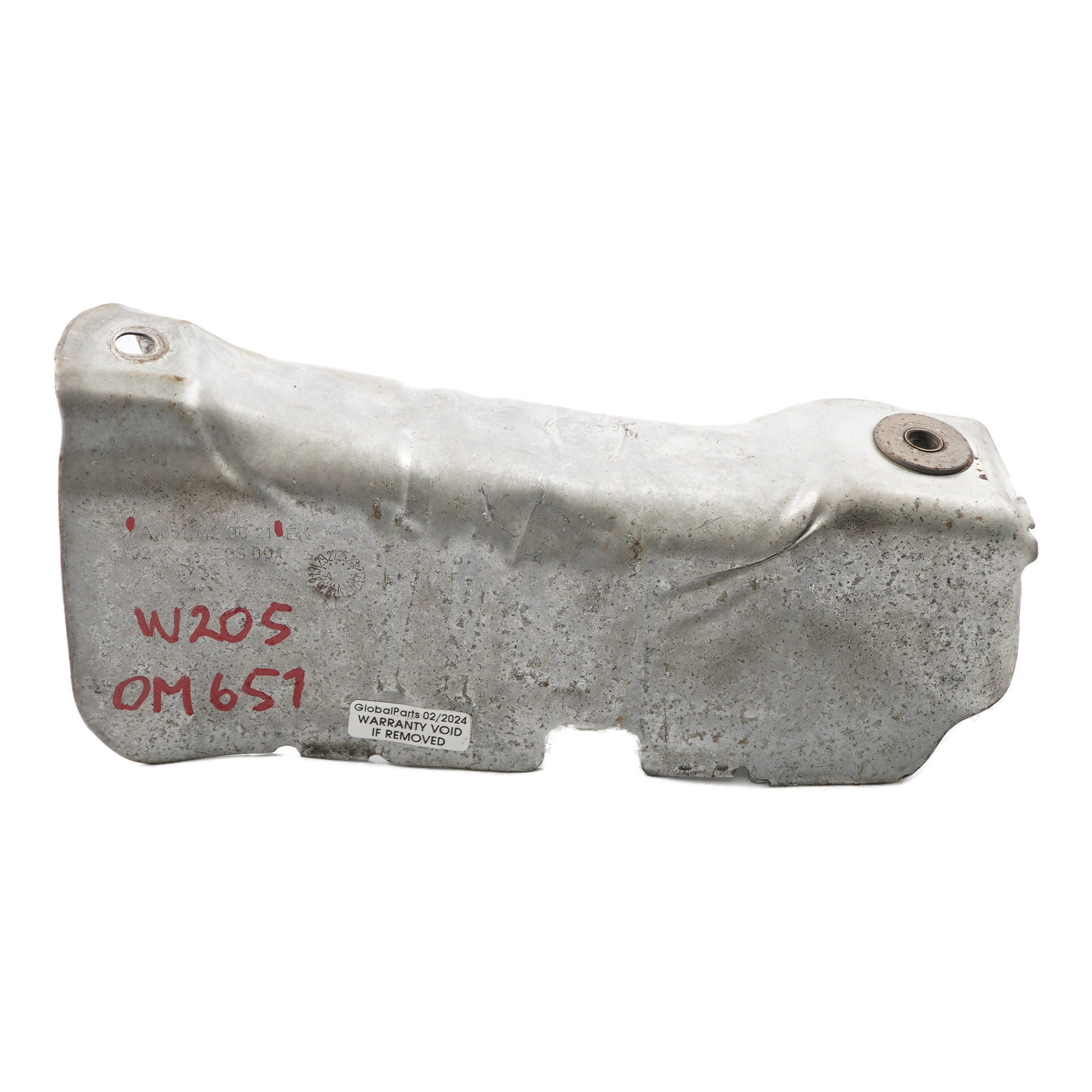 Mercedes W205 OM651 Auspuffkrümmer Hitzeschild Abschirmblech A6511420021