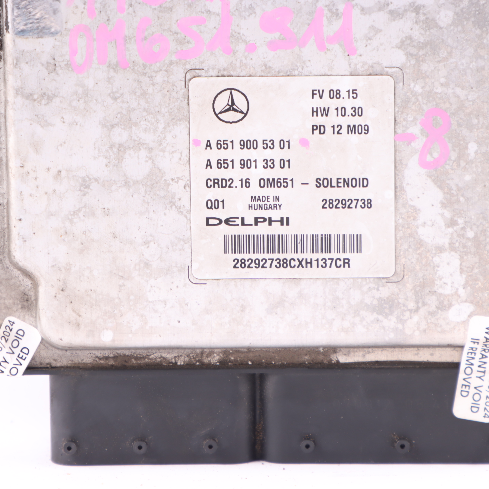 Mercedes W204 C220CDI 651.911 170PS Motor ECU Kit Schlüsselschloss A6519005301