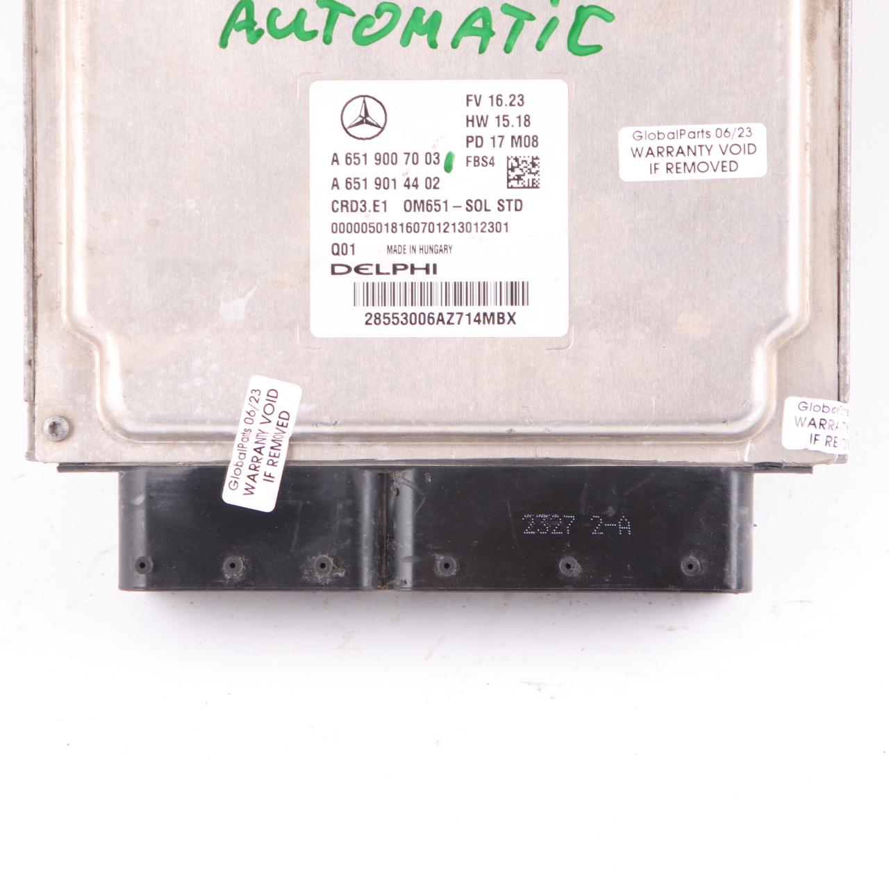 Mercedes W176 A200 CDI OM651 136PS Motor Modul ECU Einheit A6519007003 Automatik