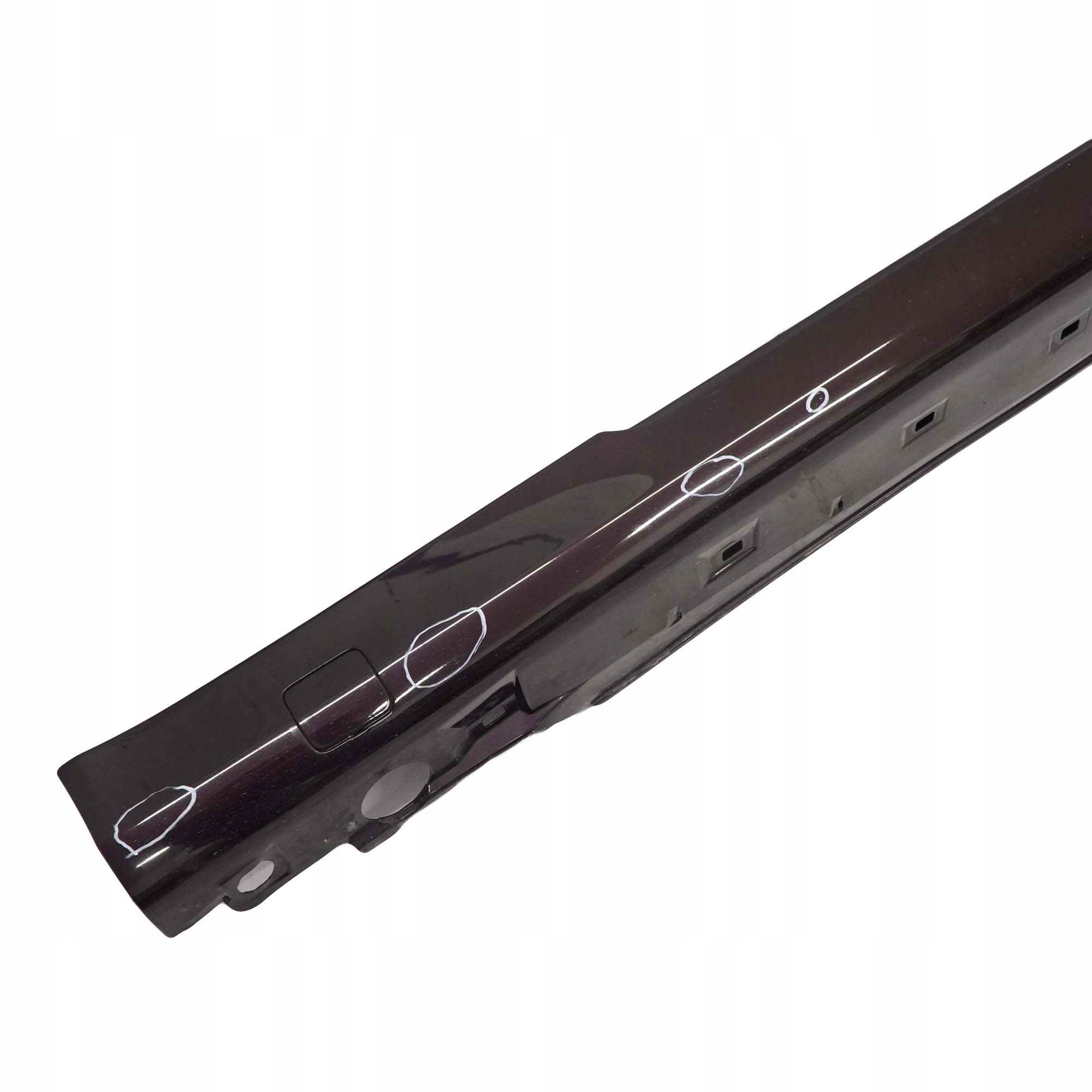 Mercedes-Benz CLK W208 Door Sill Side Cover Skirt Right O/S Almandine Black 182