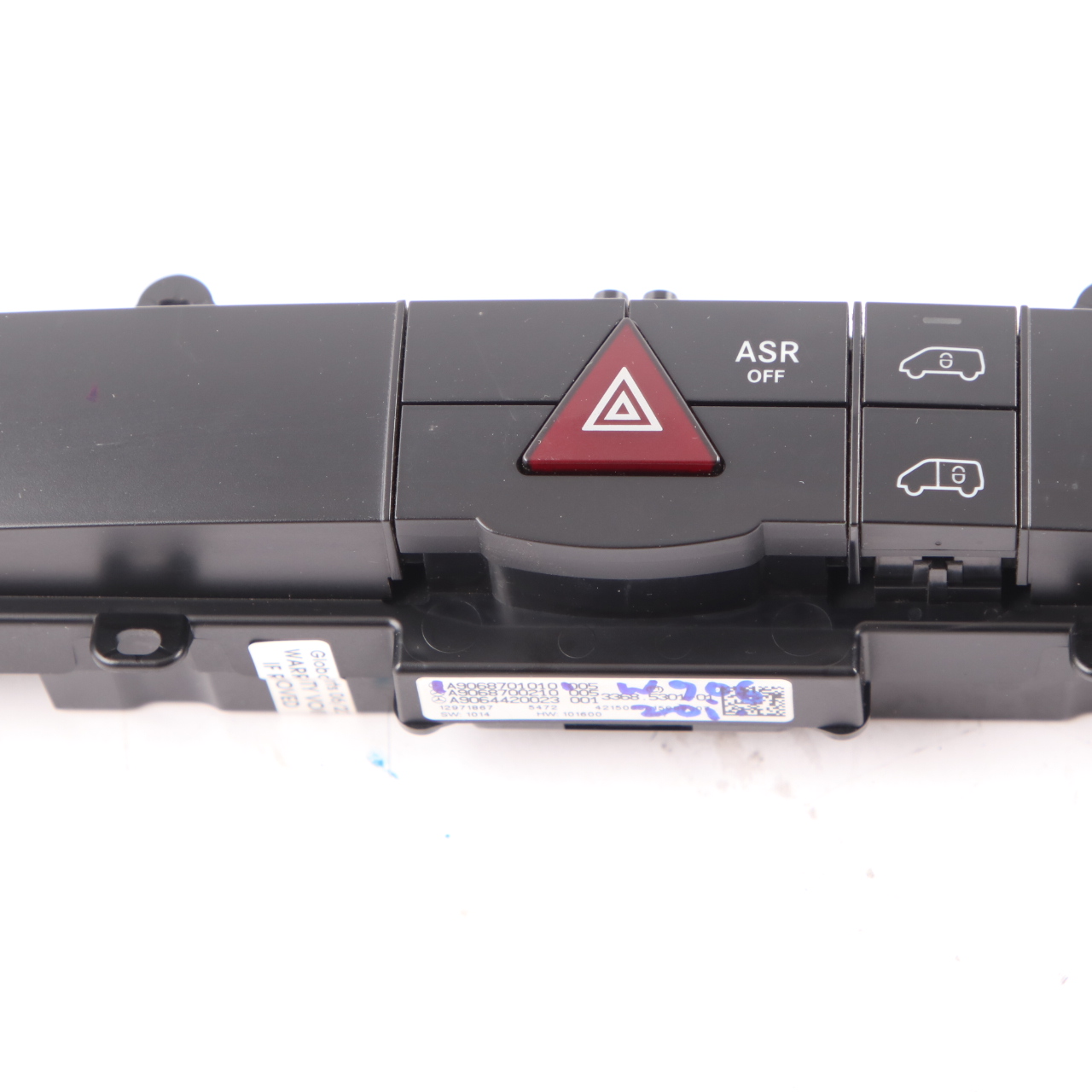 Mercedes Vito W639 Schalttafel Dash Hazard ASR Verriegelung Wischer A6395455207