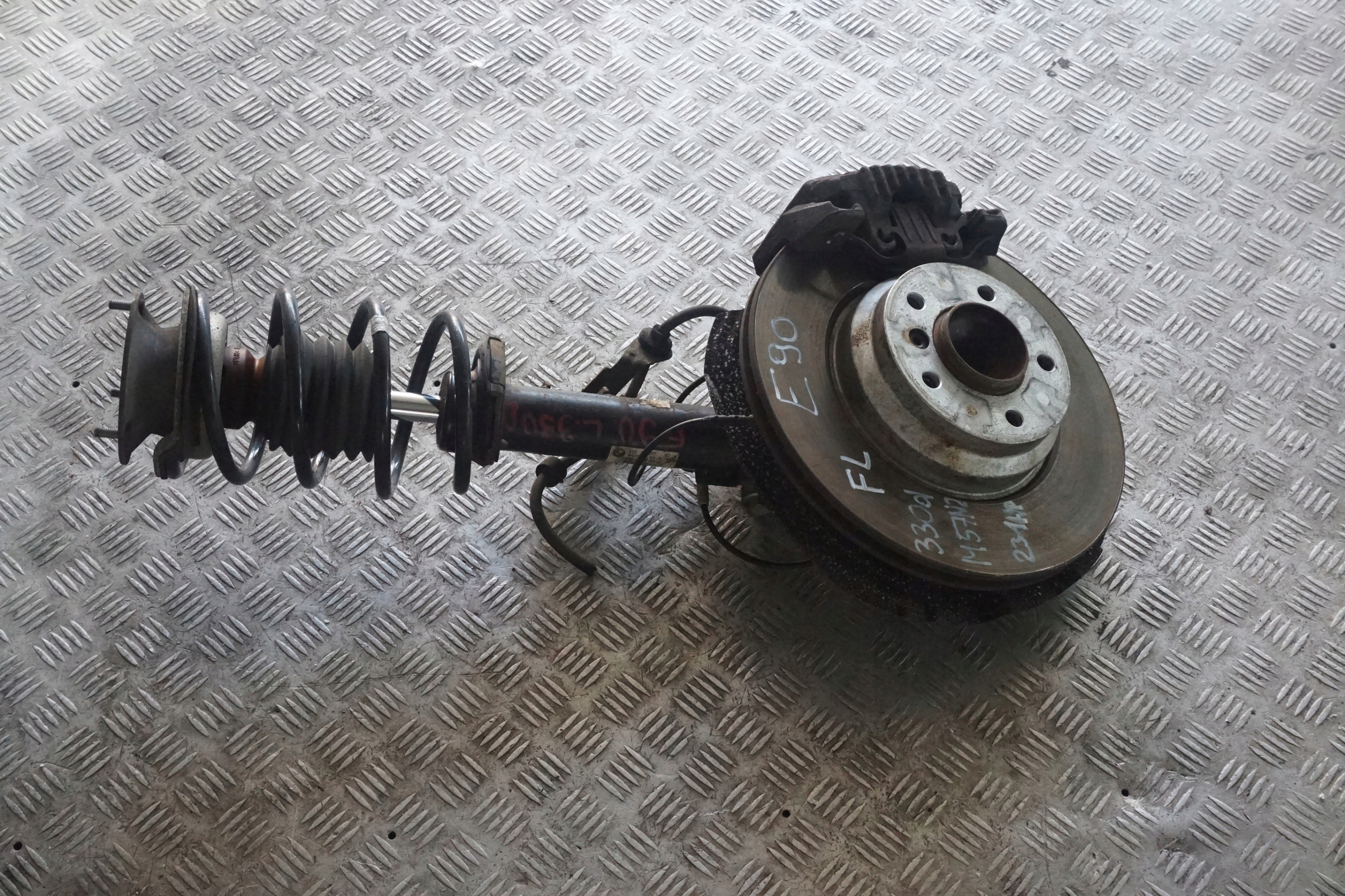 BMW 3 Series E90 330d M57N2 Front Left N/S Spring Strut Brake Suspension Leg