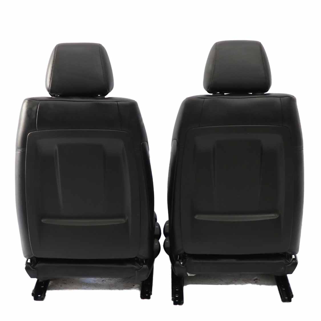 BMW E87 Schwarz Leder Interieur Vorne Links Rechts Sitz Sitze