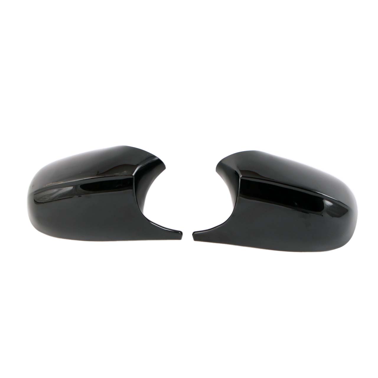 BMW 3 Series E90 LCI Left Right Cover Cap N/O/S Casing Wing Mirror Black Set