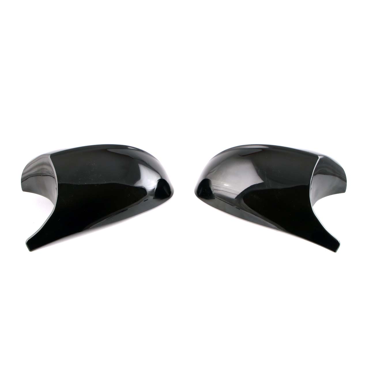 BMW 3 Series E90 LCI Left Right Cover Cap N/O/S Casing Wing Mirror Black Set