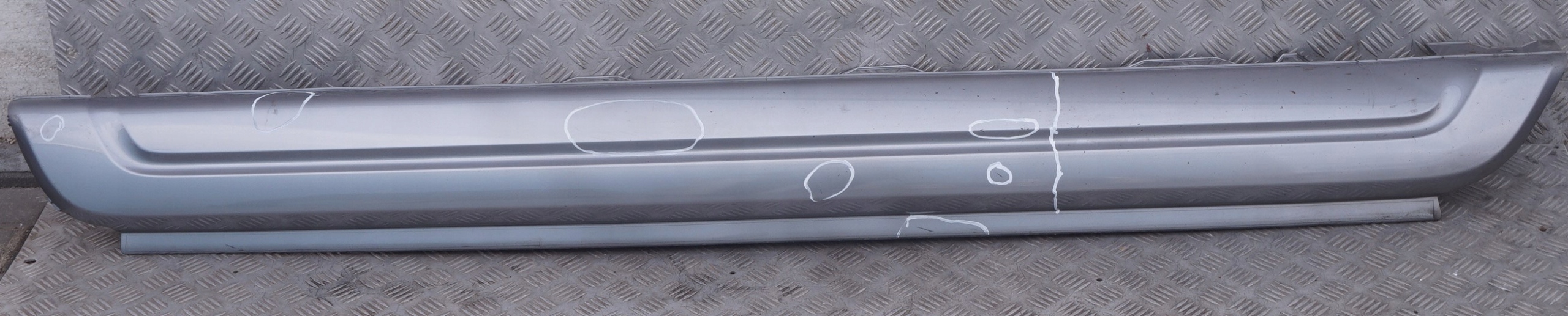 BMW X3 Series E83 M Sport Door Sill Cover Skirt Left N/S Silbergrau Silver Grey