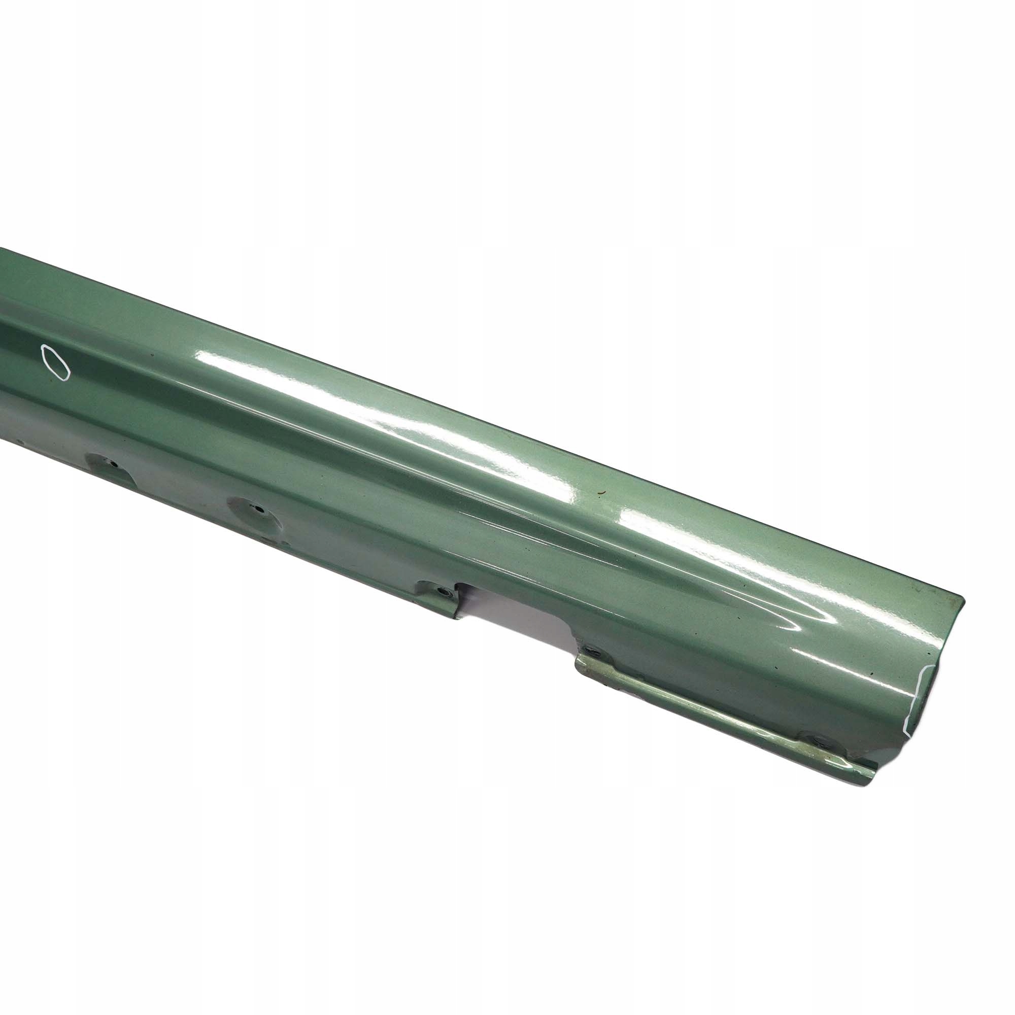 BMW 3 E46 Saloon Touring Right O/S Side Sill Skirt Panel Meergruen Green - 393