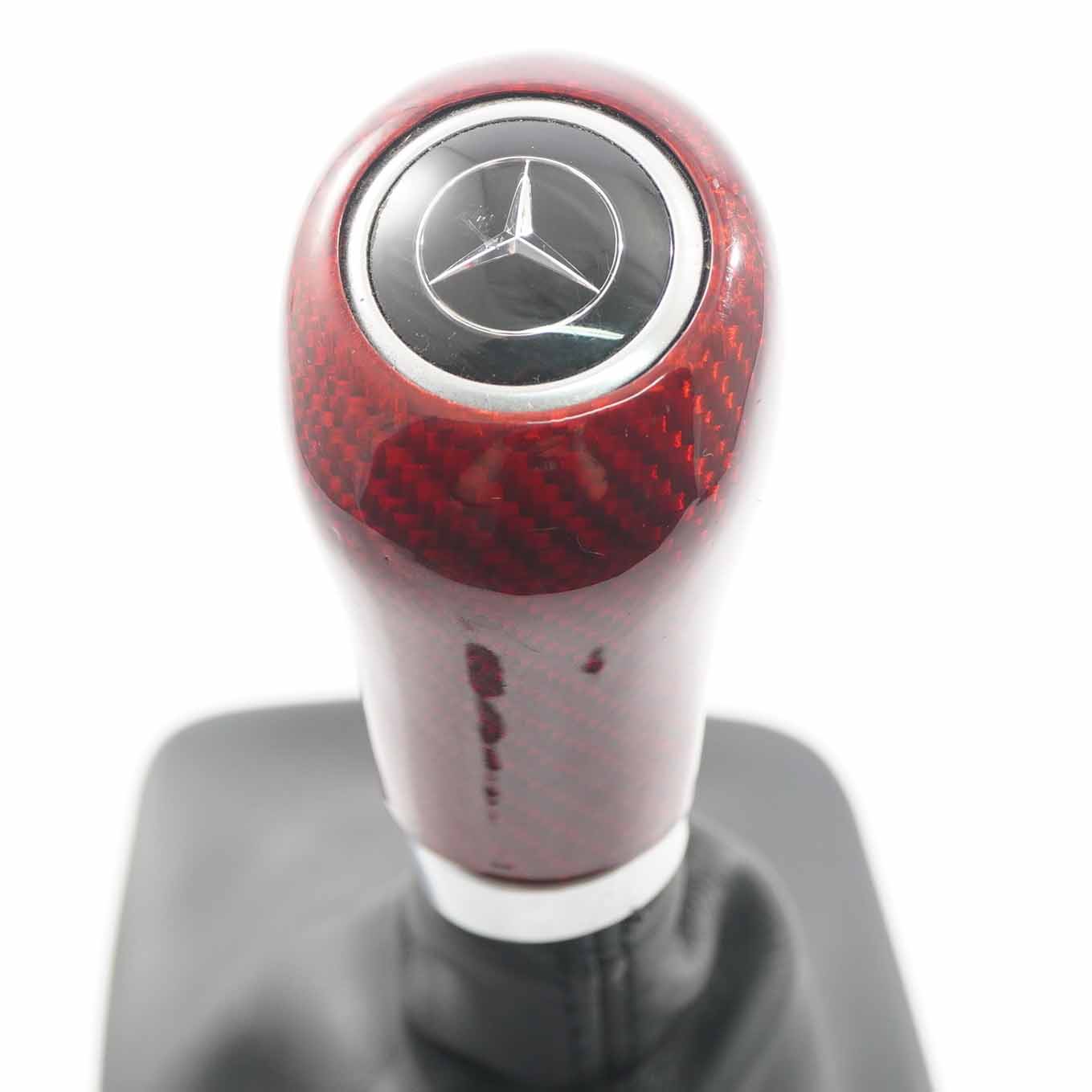 Mercedes W204 Schaltknauf Automatik Schaltpaddles Satz Rot Kohlenstoff Siehe