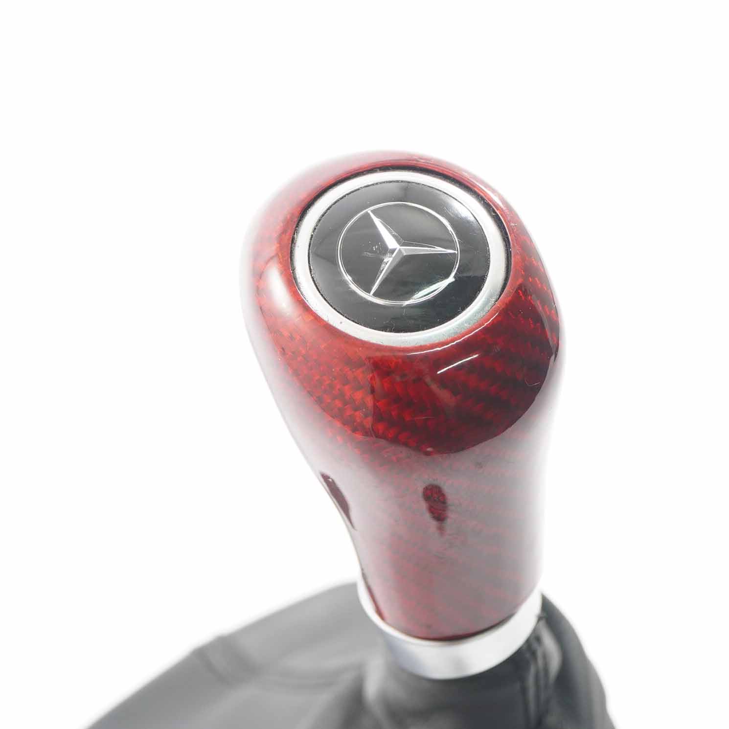 Mercedes W204 Schaltknauf Automatik Schaltpaddles Satz Rot Kohlenstoff Siehe